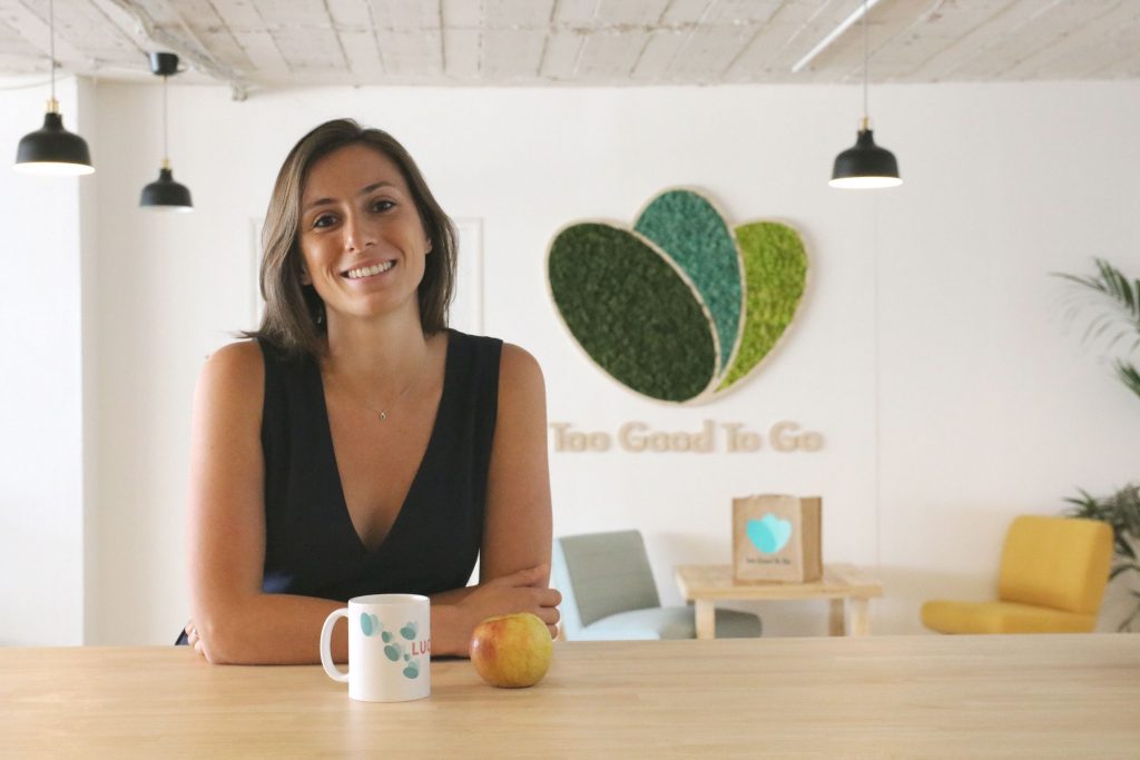 Lucie Basch, fondatrice de l’application Too Good To Go, qui revend à prix cassés les invendus des supermarchés et des restaurants. Too Good to go