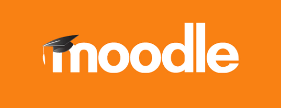 logo moodle fond orange